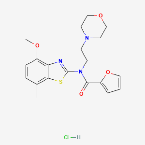 N-(4-methoxy-7-methylbenzo[d]thiazol-2-yl)-N-(2-morpholinoethyl)furan-2-carboxamide hydrochloride
