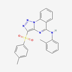 N-(2-methylphenyl)-3-[(4-methylphenyl)sulfonyl][1,2,3]triazolo[1,5-a]quinazolin-5-amine