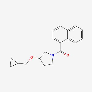 (3-(Cyclopropylmethoxy)pyrrolidin-1-yl)(naphthalen-1-yl)methanone