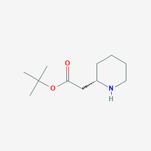 molecular formula C11H21NO2 B2766788 TERT-BUTYL 2-[(2S)-PIPERIDIN-2-YL]ACETATE CAS No. 290835-82-4