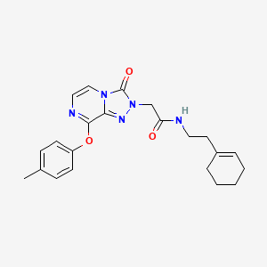 N-(2-(cyclohex-1-en-1-yl)ethyl)-2-(3-oxo-8-(p-tolyloxy)-[1,2,4]triazolo[4,3-a]pyrazin-2(3H)-yl)acetamide