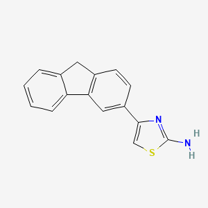 molecular formula C16H12N2S B2766808 4-(9H-fluoren-3-yl)-1,3-thiazol-2-amine CAS No. 885460-95-7
