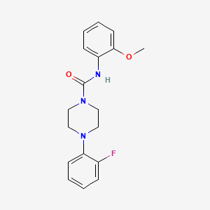 4-(2-fluorophenyl)-N-(2-methoxyphenyl)piperazine-1-carboxamide
