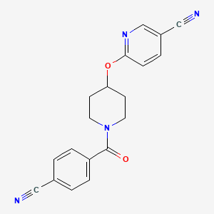 6-((1-(4-Cyanobenzoyl)piperidin-4-yl)oxy)nicotinonitrile