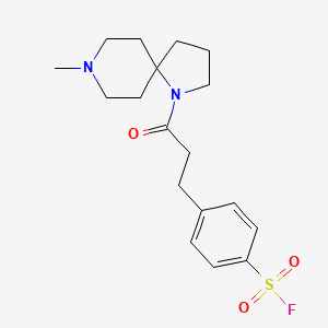4-[3-(8-Methyl-1,8-diazaspiro[4.5]decan-1-yl)-3-oxopropyl]benzenesulfonyl fluoride