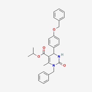 Isopropyl 1-benzyl-4-(4-(benzyloxy)phenyl)-6-methyl-2-oxo-1,2,3,4-tetrahydropyrimidine-5-carboxylate