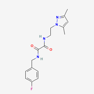 N1-(2-(3,5-dimethyl-1H-pyrazol-1-yl)ethyl)-N2-(4-fluorobenzyl)oxalamide