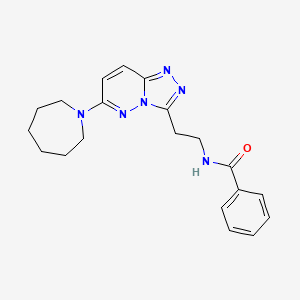 N-(2-(6-(azepan-1-yl)-[1,2,4]triazolo[4,3-b]pyridazin-3-yl)ethyl)benzamide