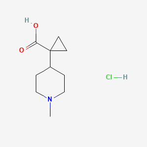 1-(1-Methylpiperidin-4-yl)cyclopropane-1-carboxylic acid hydrochloride