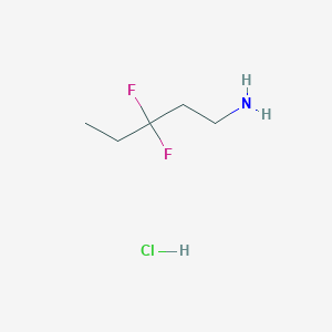 3,3-Difluoropentan-1-amine;hydrochloride