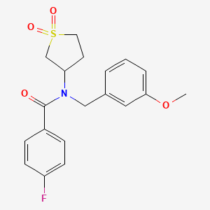 N-(1,1-dioxidotetrahydrothiophen-3-yl)-4-fluoro-N-(3-methoxybenzyl)benzamide
