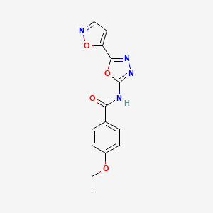 4-ethoxy-N-(5-(isoxazol-5-yl)-1,3,4-oxadiazol-2-yl)benzamide