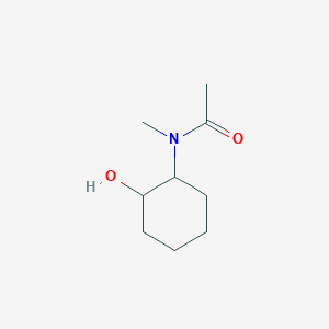molecular formula C9H17NO2 B2766883 N-(2-hydroxycyclohexyl)-N-methylacetamide CAS No. 1603332-23-5