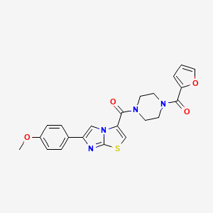 (4-(Furan-2-carbonyl)piperazin-1-yl)(6-(4-methoxyphenyl)imidazo[2,1-b]thiazol-3-yl)methanone
