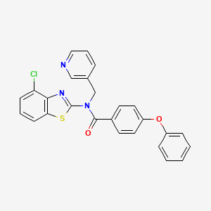 N-(4-chlorobenzo[d]thiazol-2-yl)-4-phenoxy-N-(pyridin-3-ylmethyl)benzamide