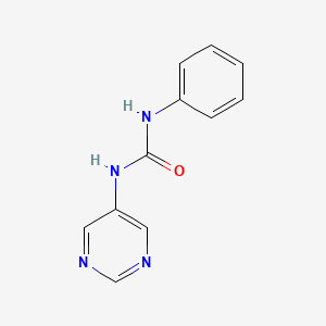 molecular formula C11H10N4O B2766894 3-Phenyl-1-(pyrimidin-5-YL)urea CAS No. 72772-86-2