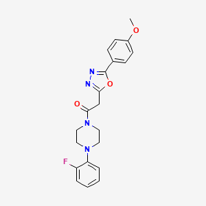 1-(4-(2-Fluorophenyl)piperazin-1-yl)-2-(5-(4-methoxyphenyl)-1,3,4-oxadiazol-2-yl)ethanone