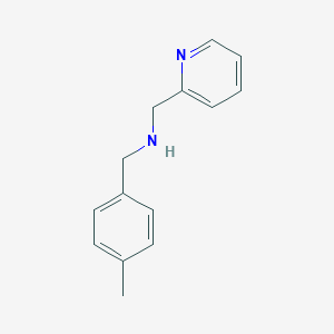 molecular formula C14H16N2 B276690 (4-Methyl-benzyl)-pyridin-2-ylmethyl-amine CAS No. 626210-29-5
