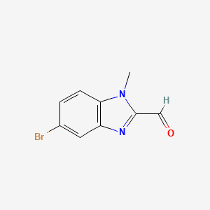 molecular formula C9H7BrN2O B2766918 5-bromo-1-methyl-1H-1,3-benzodiazole-2-carbaldehyde CAS No. 887571-40-6