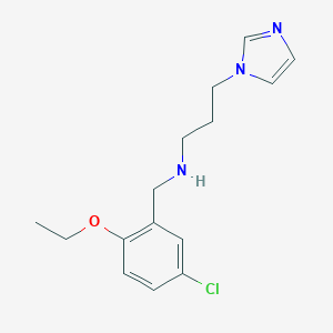 molecular formula C15H20ClN3O B276700 N-(5-chloro-2-ethoxybenzyl)-N-[3-(1H-imidazol-1-yl)propyl]amine 