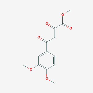 molecular formula C13H14O6 B2767011 Methyl 4-(3,4-dimethoxyphenyl)-2,4-dioxobutanoate CAS No. 70311-75-0
