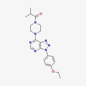1-(4-(3-(4-ethoxyphenyl)-3H-[1,2,3]triazolo[4,5-d]pyrimidin-7-yl)piperazin-1-yl)-2-methylpropan-1-one