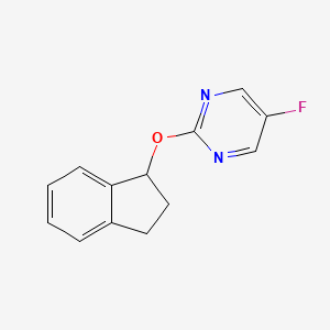 2-(2,3-dihydro-1H-inden-1-yloxy)-5-fluoropyrimidine