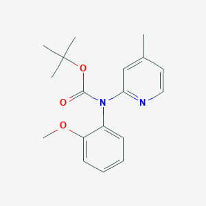 molecular formula C18H22N2O3 B2767051 Tert-butyl N-(2-methoxyphenyl)-N-(4-methylpyridin-2-yl)carbamate CAS No. 1260901-70-9