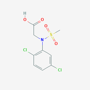 molecular formula C9H9Cl2NO4S B2767055 N-(2,5-dichlorophenyl)-N-(methylsulfonyl)glycine CAS No. 528864-06-4