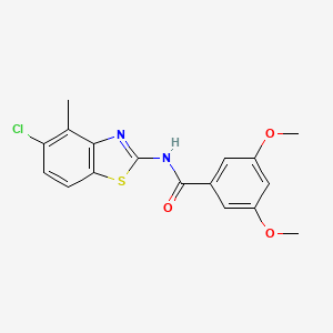 molecular formula C17H15ClN2O3S B2767117 N-(5-chloro-4-methyl-1,3-benzothiazol-2-yl)-3,5-dimethoxybenzamide CAS No. 868230-43-7