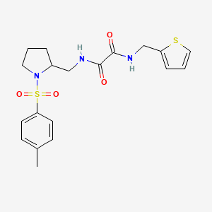 N1-(thiophen-2-ylmethyl)-N2-((1-tosylpyrrolidin-2-yl)methyl)oxalamide