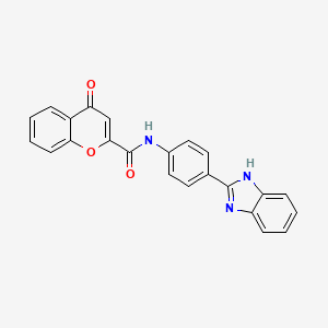N-(4-(1H-benzo[d]imidazol-2-yl)phenyl)-4-oxo-4H-chromene-2-carboxamide