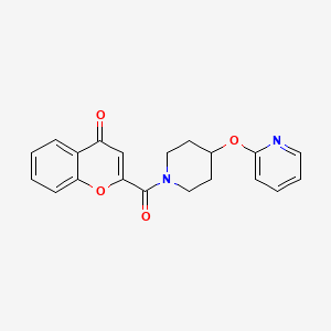 2-(4-(pyridin-2-yloxy)piperidine-1-carbonyl)-4H-chromen-4-one