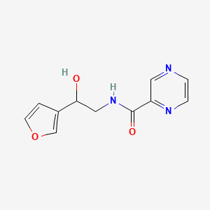 N-(2-(furan-3-yl)-2-hydroxyethyl)pyrazine-2-carboxamide