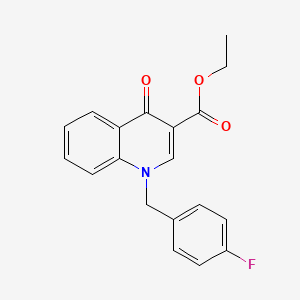 Ethyl 1-[(4-fluorophenyl)methyl]-4-oxoquinoline-3-carboxylate