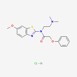 N-(2-(dimethylamino)ethyl)-N-(6-methoxybenzo[d]thiazol-2-yl)-2-phenoxyacetamide hydrochloride