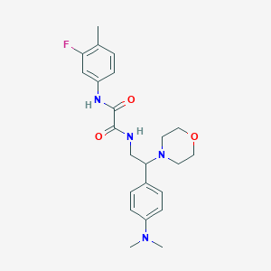 N1-(2-(4-(dimethylamino)phenyl)-2-morpholinoethyl)-N2-(3-fluoro-4-methylphenyl)oxalamide