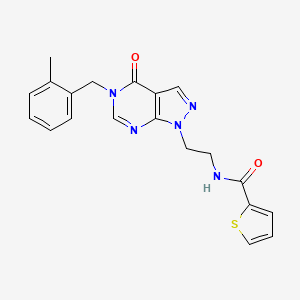 N-(2-(5-(2-methylbenzyl)-4-oxo-4,5-dihydro-1H-pyrazolo[3,4-d]pyrimidin-1-yl)ethyl)thiophene-2-carboxamide