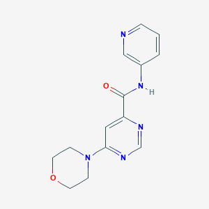 molecular formula C14H15N5O2 B2767325 6-morpholino-N-(pyridin-3-yl)pyrimidine-4-carboxamide CAS No. 1904397-65-4