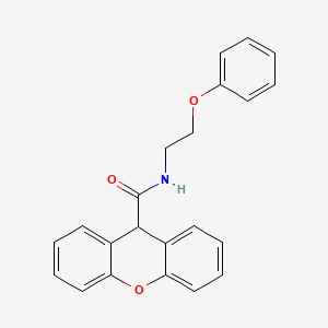 molecular formula C22H19NO3 B2767413 N-(2-phenoxyethyl)-9H-xanthene-9-carboxamide CAS No. 1105208-93-2