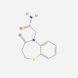 2-(4-Oxo-2,3-dihydro-1,5-benzothiazepin-5-yl)acetamide