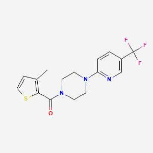 (3-Methylthiophen-2-yl)-[4-[5-(trifluoromethyl)pyridin-2-yl]piperazin-1-yl]methanone