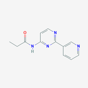 N-[2-(3-pyridinyl)-4-pyrimidinyl]propanamide