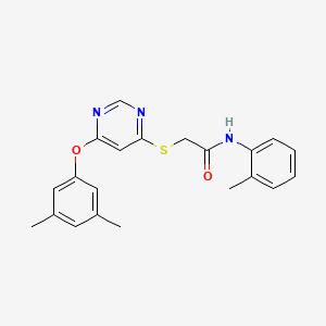 2-((6-(3,5-dimethylphenoxy)pyrimidin-4-yl)thio)-N-(o-tolyl)acetamide