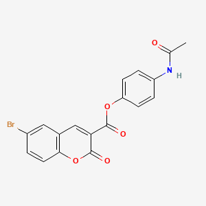 4-acetamidophenyl 6-bromo-2-oxo-2H-chromene-3-carboxylate
