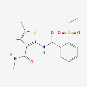 2-(2-(ethylsulfonyl)benzamido)-N,4,5-trimethylthiophene-3-carboxamide