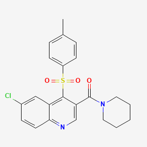 (6-Chloro-4-tosylquinolin-3-yl)(piperidin-1-yl)methanone