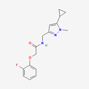N-((5-cyclopropyl-1-methyl-1H-pyrazol-3-yl)methyl)-2-(2-fluorophenoxy)acetamide