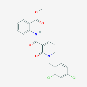 Methyl 2-[[1-[(2,4-dichlorophenyl)methyl]-2-oxopyridine-3-carbonyl]amino]benzoate