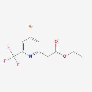 Ethyl 4-bromo-2-(trifluoromethyl)pyridine-6-acetate